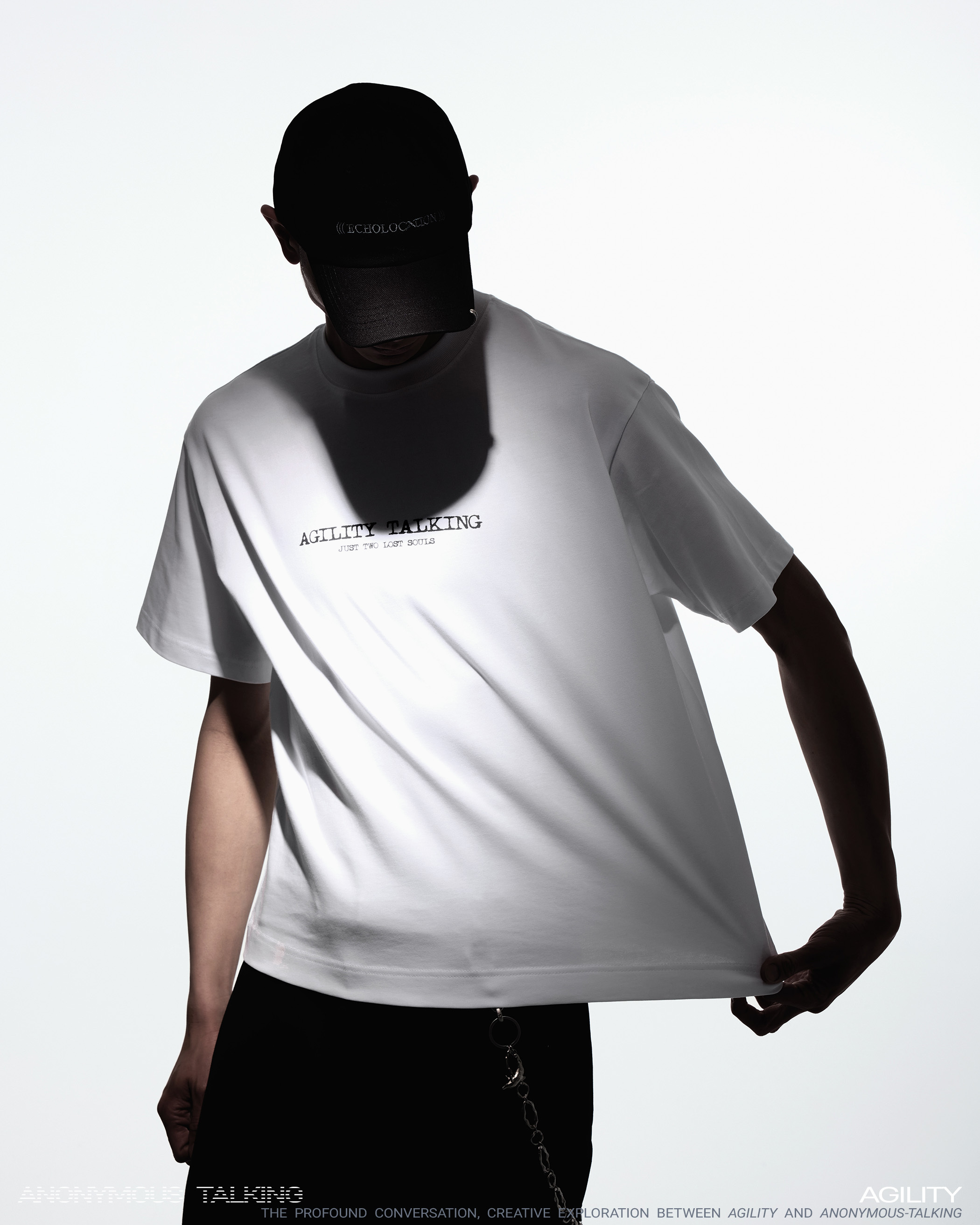 Anonymous Talking x AGILITY｜AA-SS03 – AA EXPLORATION Tee (White)
