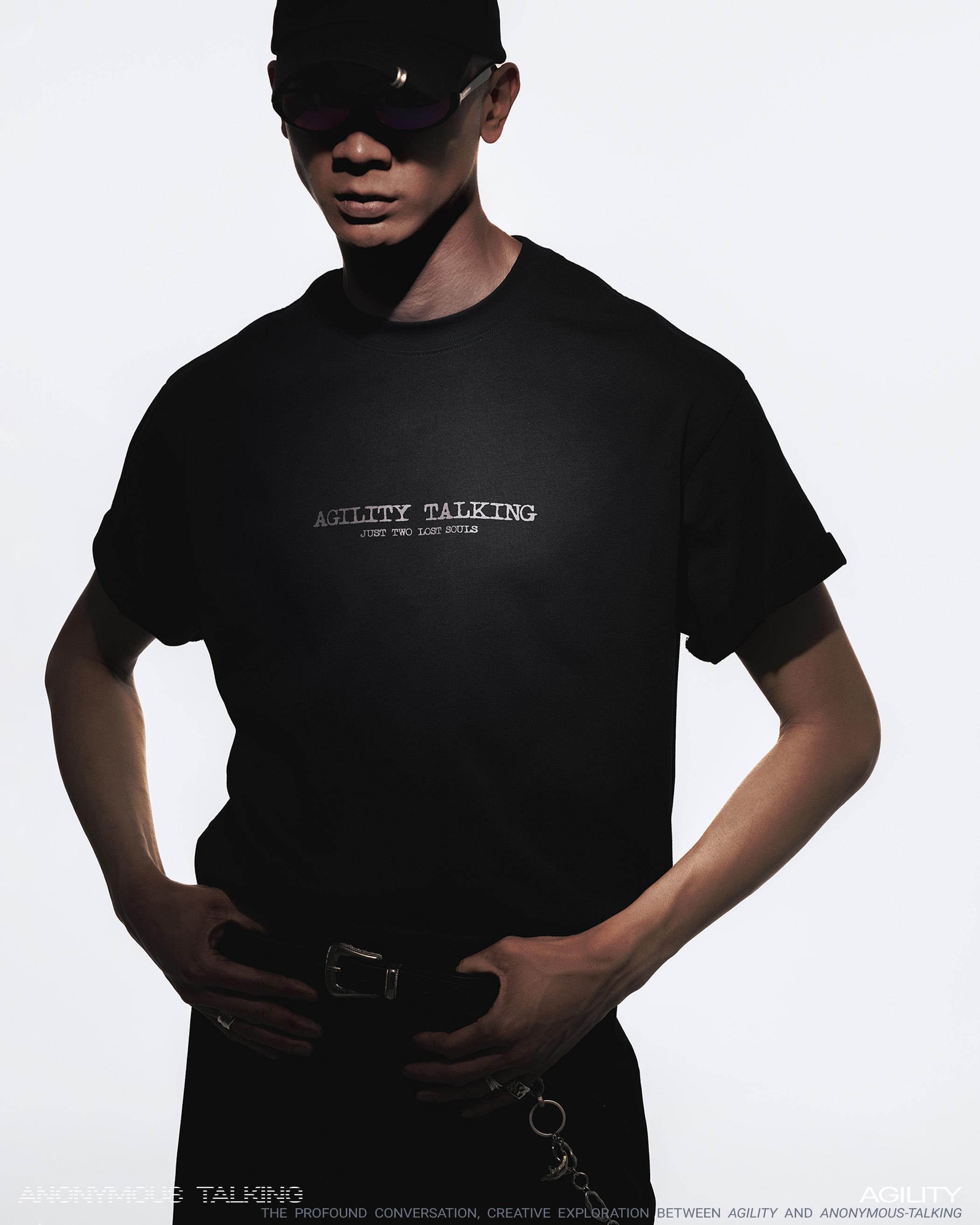 Anonymous Talking x AGILITY｜AA-SS03 – AA EXPLORATION Tee (Black)