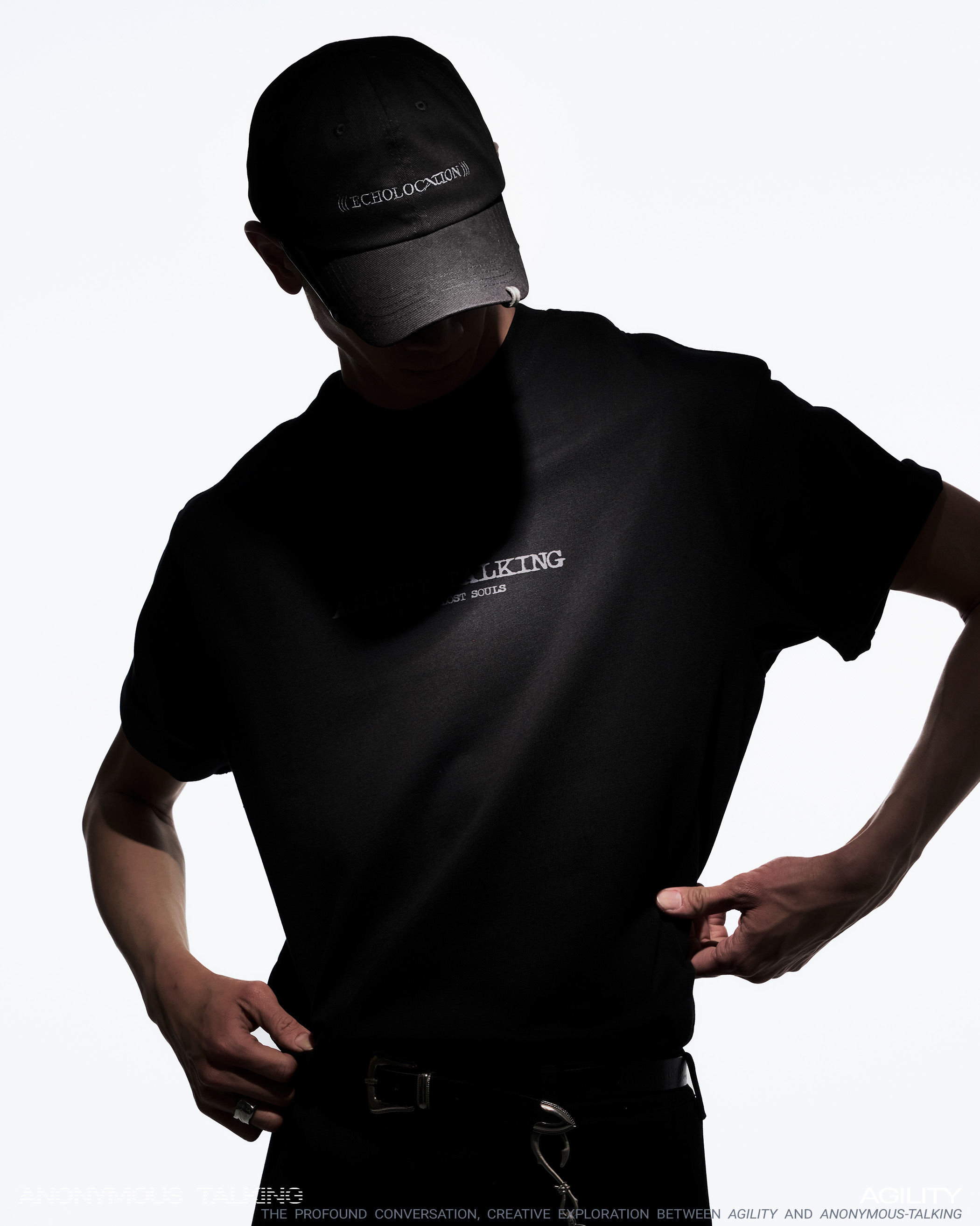 Anonymous Talking x AGILITY｜AA-A01 – ECHOLOCATION Cap (Black)