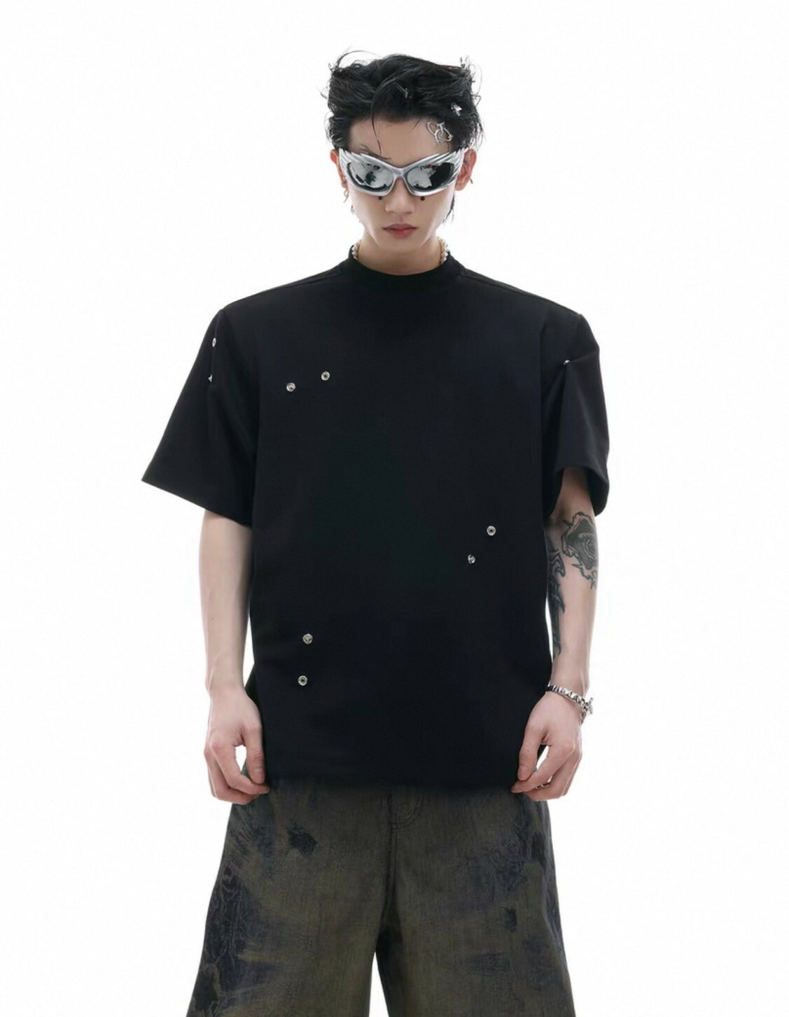 ARGUE 解構褶皺 BOXY 上衣 #短袖