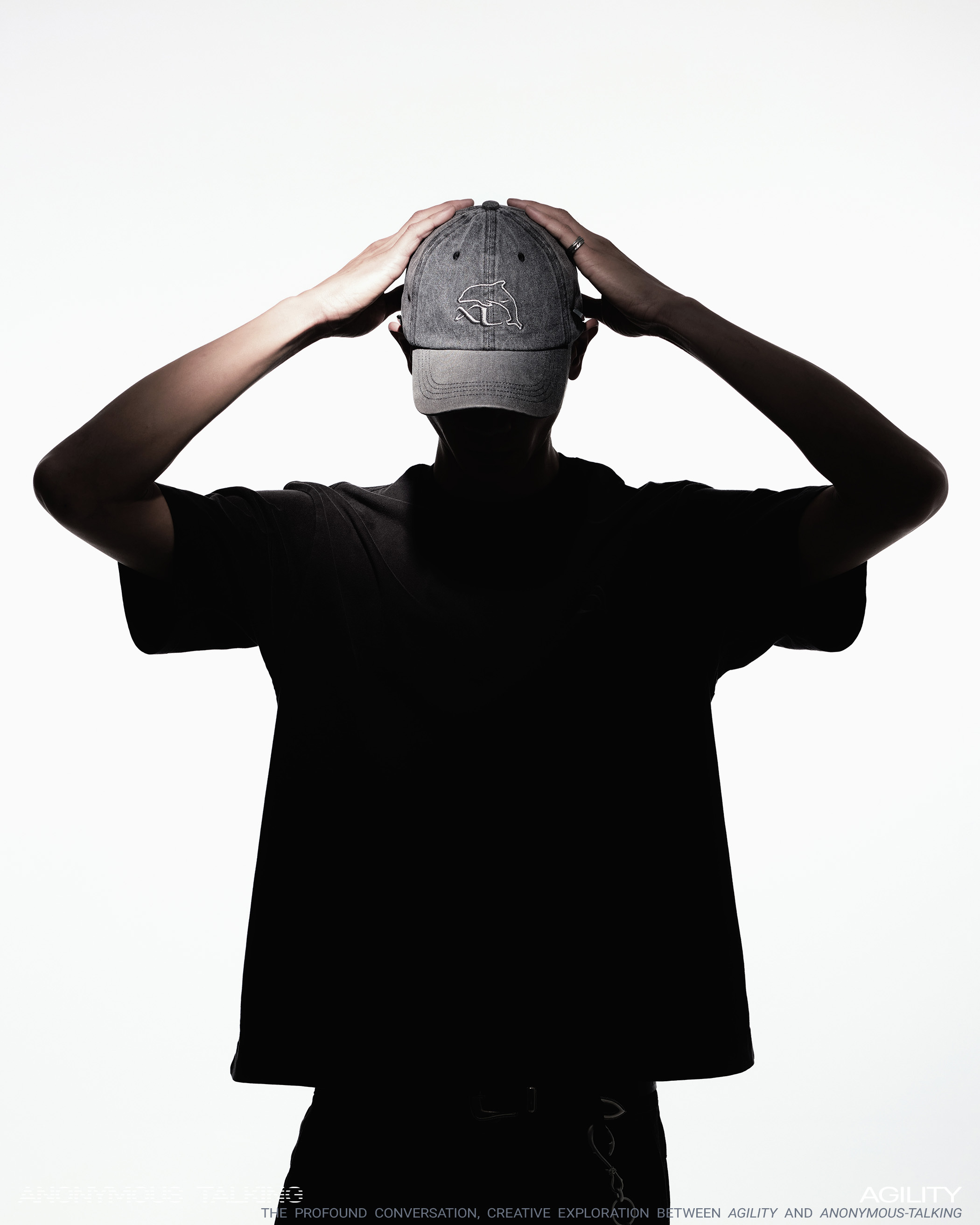 Anonymous Talking x AGILITY｜AA-A03 – COLLAB LOGO Cap (Washed Black)