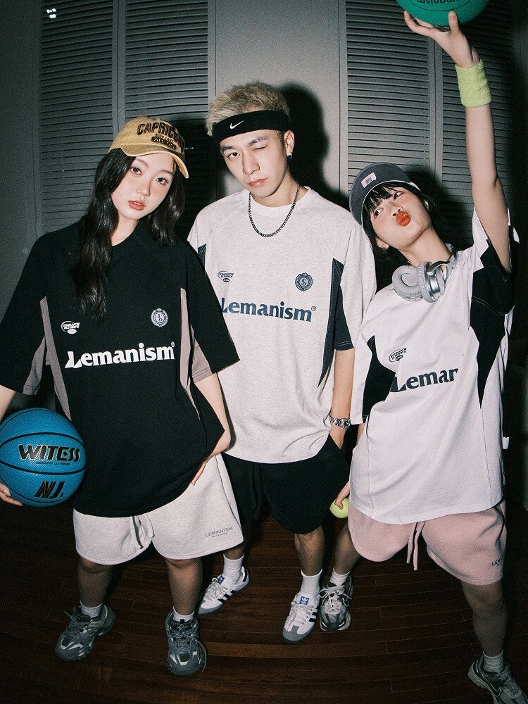 LEMANISM 插肩 撞色拼接 短袖