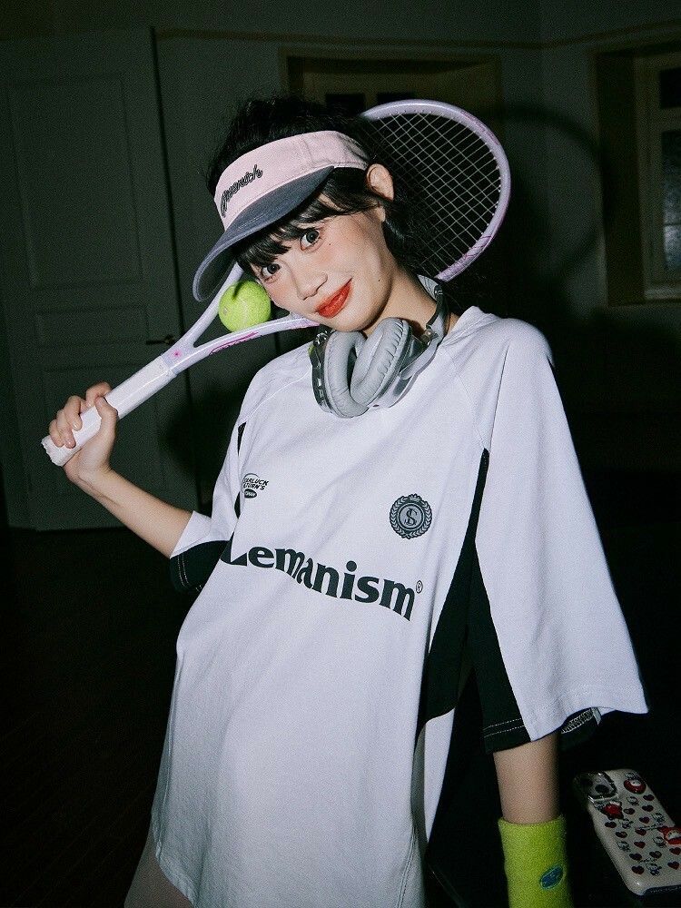 LEMANISM 插肩 撞色拼接 短袖