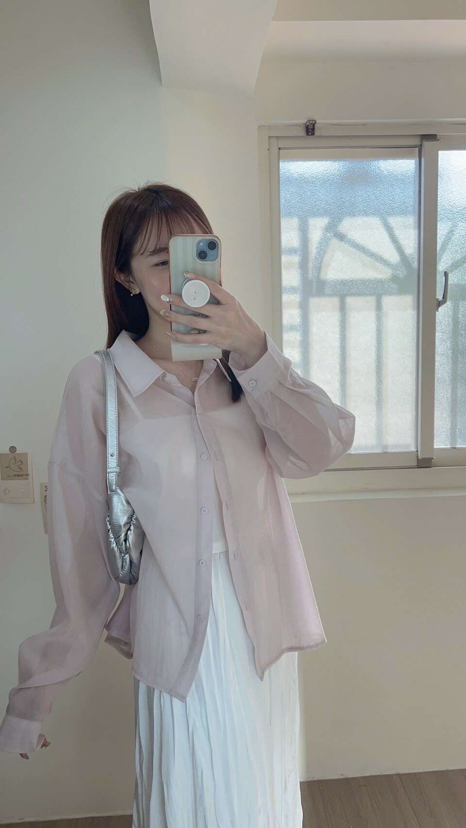 韓系調色盤雪紡襯衫 (3件任選 包色優惠)