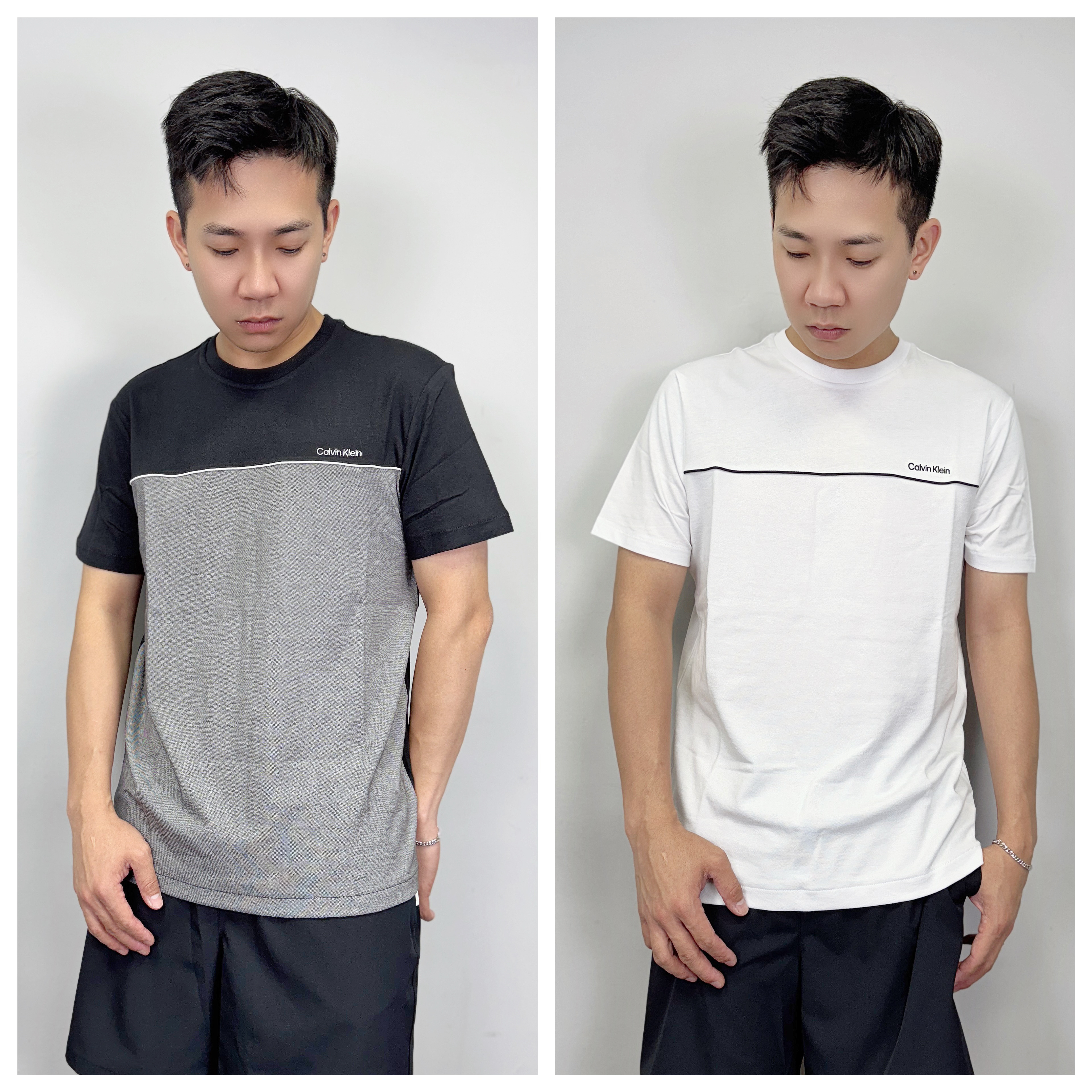 Calvin Klein CK 立體橫線字母 短袖上衣 短袖 短T