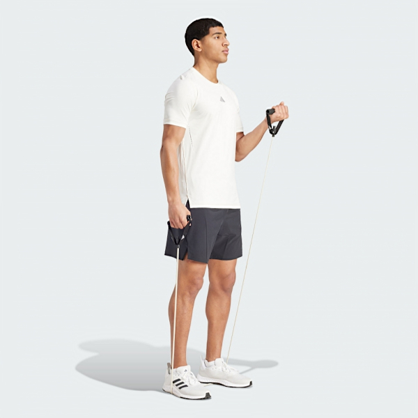 ADIDAS 短T COOL FEEL TEE 白 訓練 排汗 運動 短袖 男 IX9078