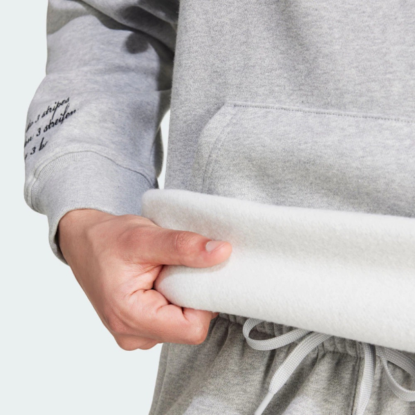 ADIDAS 帽T VRCT HOODED 1 灰色 繡字 刷毛 連帽 長袖 男 IX6770