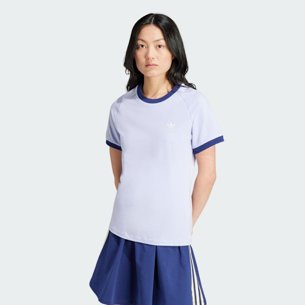 ADIDAS 短T VRCT TEE 淺紫色 美式LOGO 復古 短袖 女 IX1916