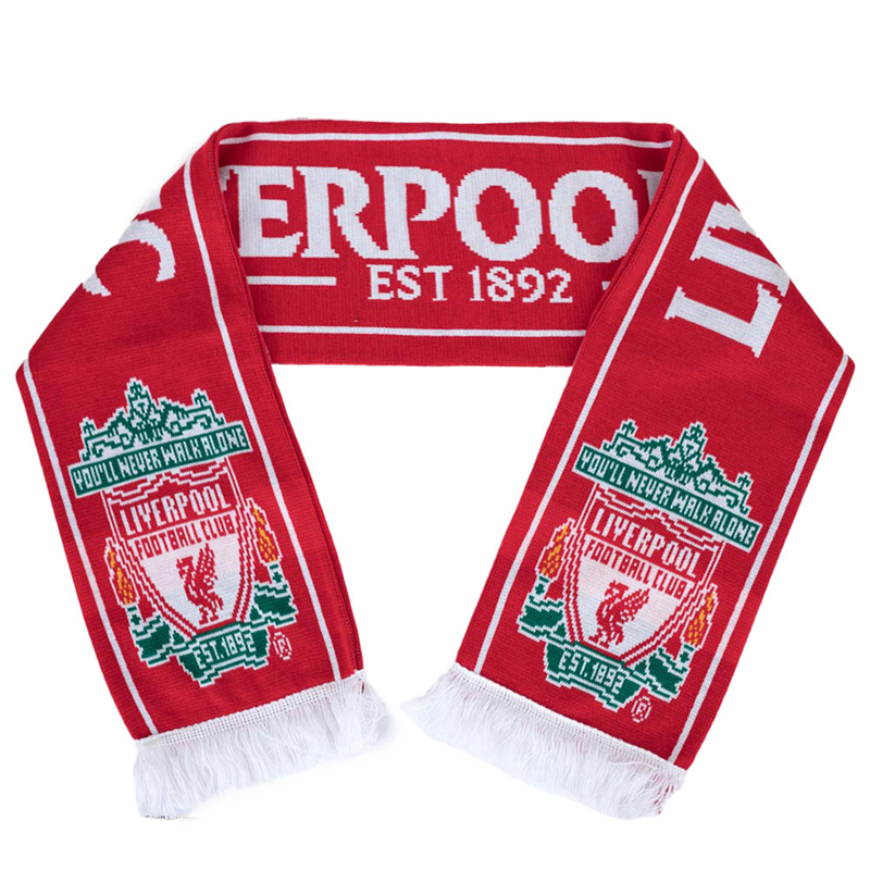 利物浦傳統會徽LIVERPOOL FC EST.1892橫線頸巾