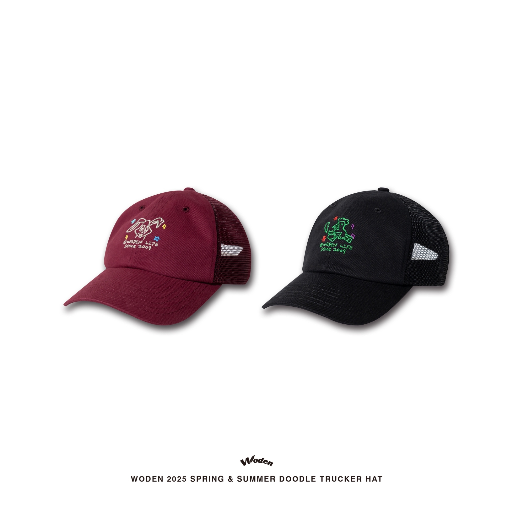 WODEN 2025 Spring & Summer 029 Doodle Trucker Hat