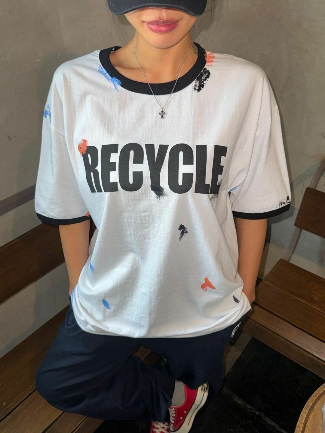 英文圖案字短袖Tee 3.14-075T