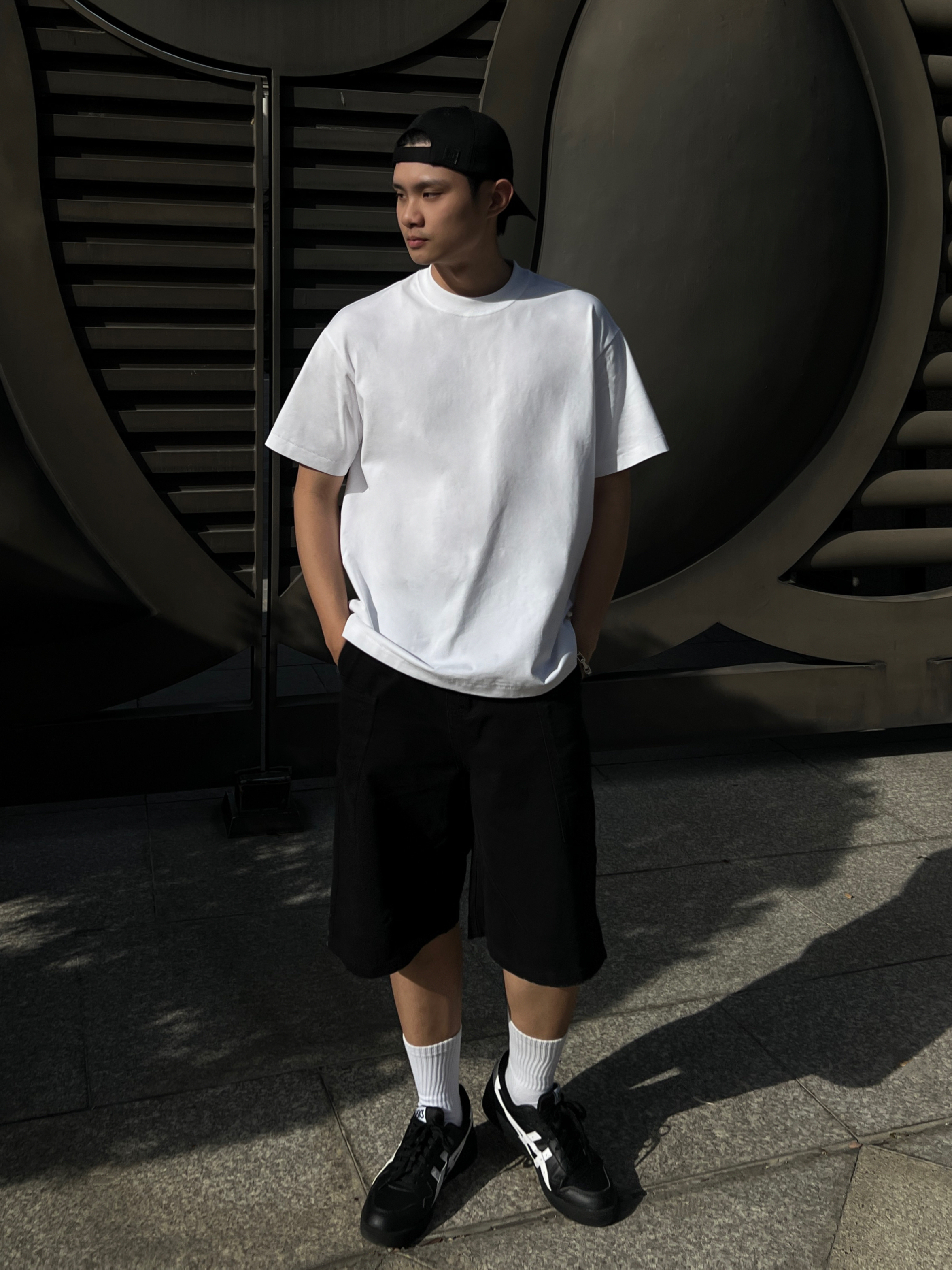 [1atm] 雙口-五分工作短褲