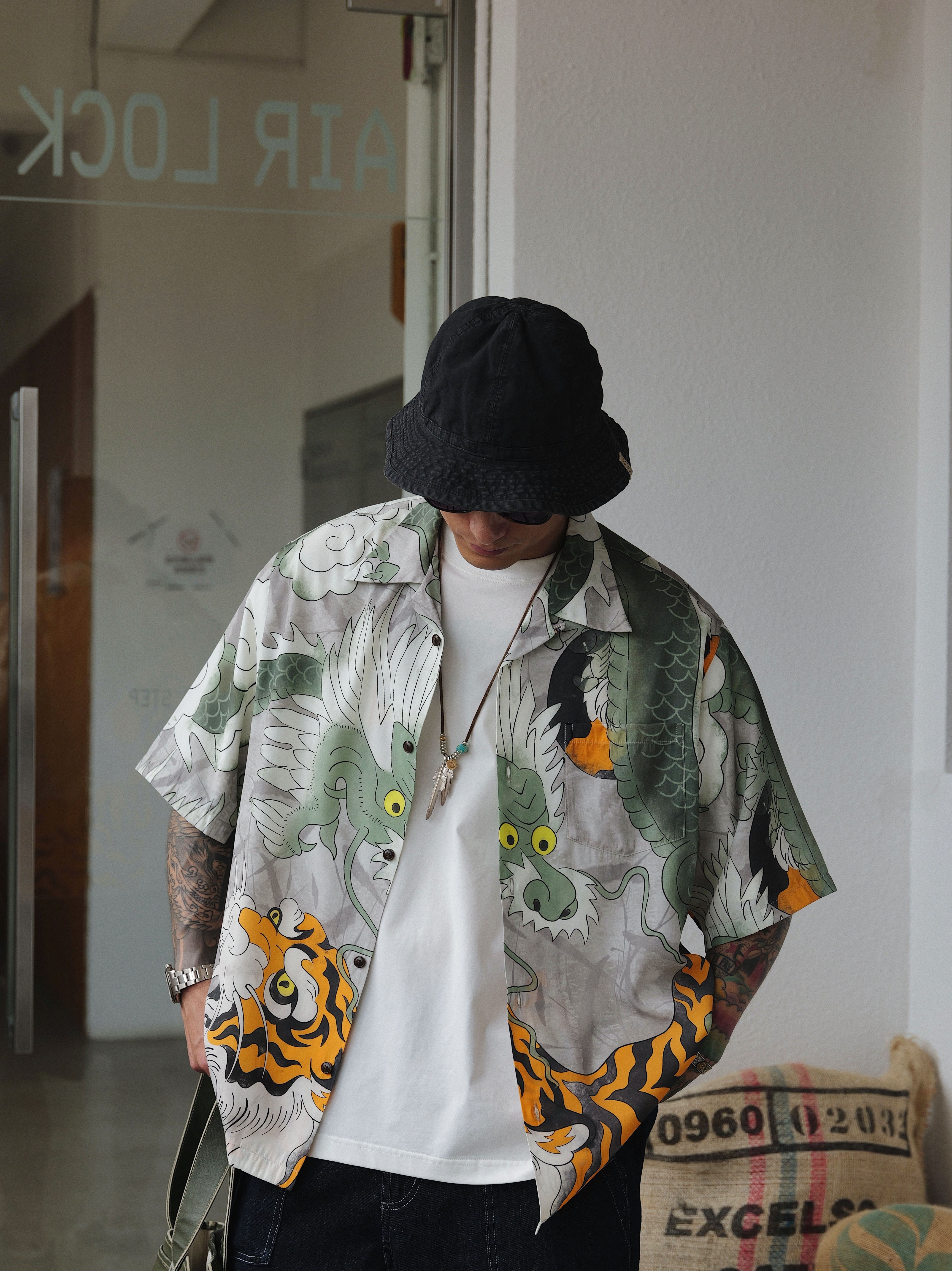 Unbent 25 s/s 古巴領龍虎襯衫