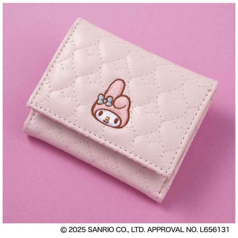 日本直送 My Melody 心型絎縫錢包