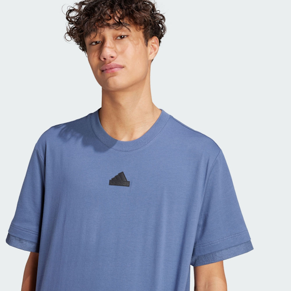 ADIDAS 短T M CE Q2 PR TEE 藍色 休閒 短袖 上衣 男 IR5176