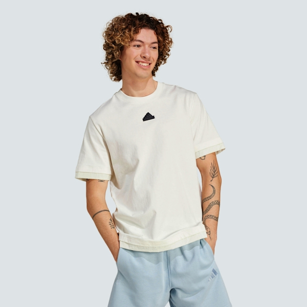 ADIDAS 短T M CE Q2 PR TEE 米白 休閒 短袖 上衣 男 IR5173