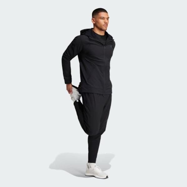 ADIDAS 外套 D4T CR FZ HD 黑色 訓練 刷毛 運動外套 男 IN5607