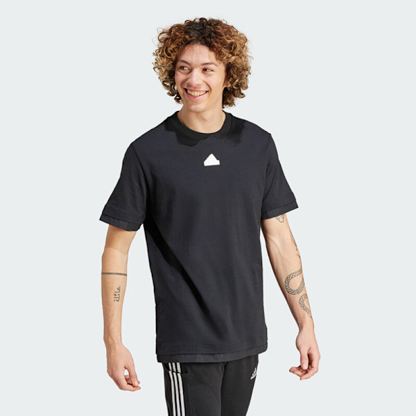 ADIDAS 短T M CE Q2 PR TEE 黑色 休閒 短袖 上衣 男 IN3711