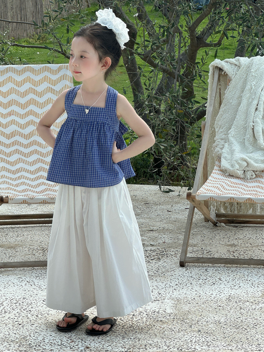 設計感交叉格紋上衣