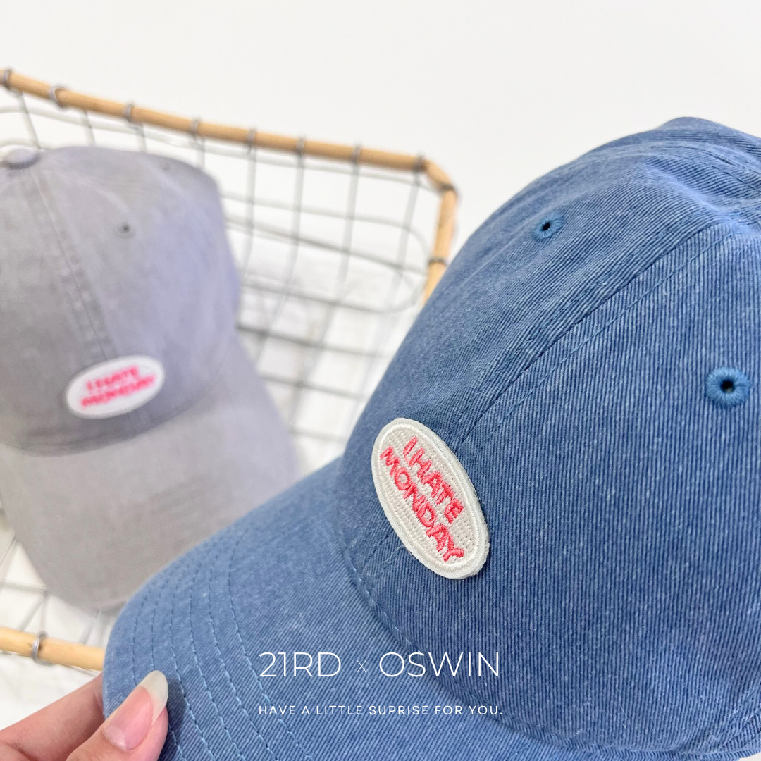 刺繡 圓標字母棒球帽