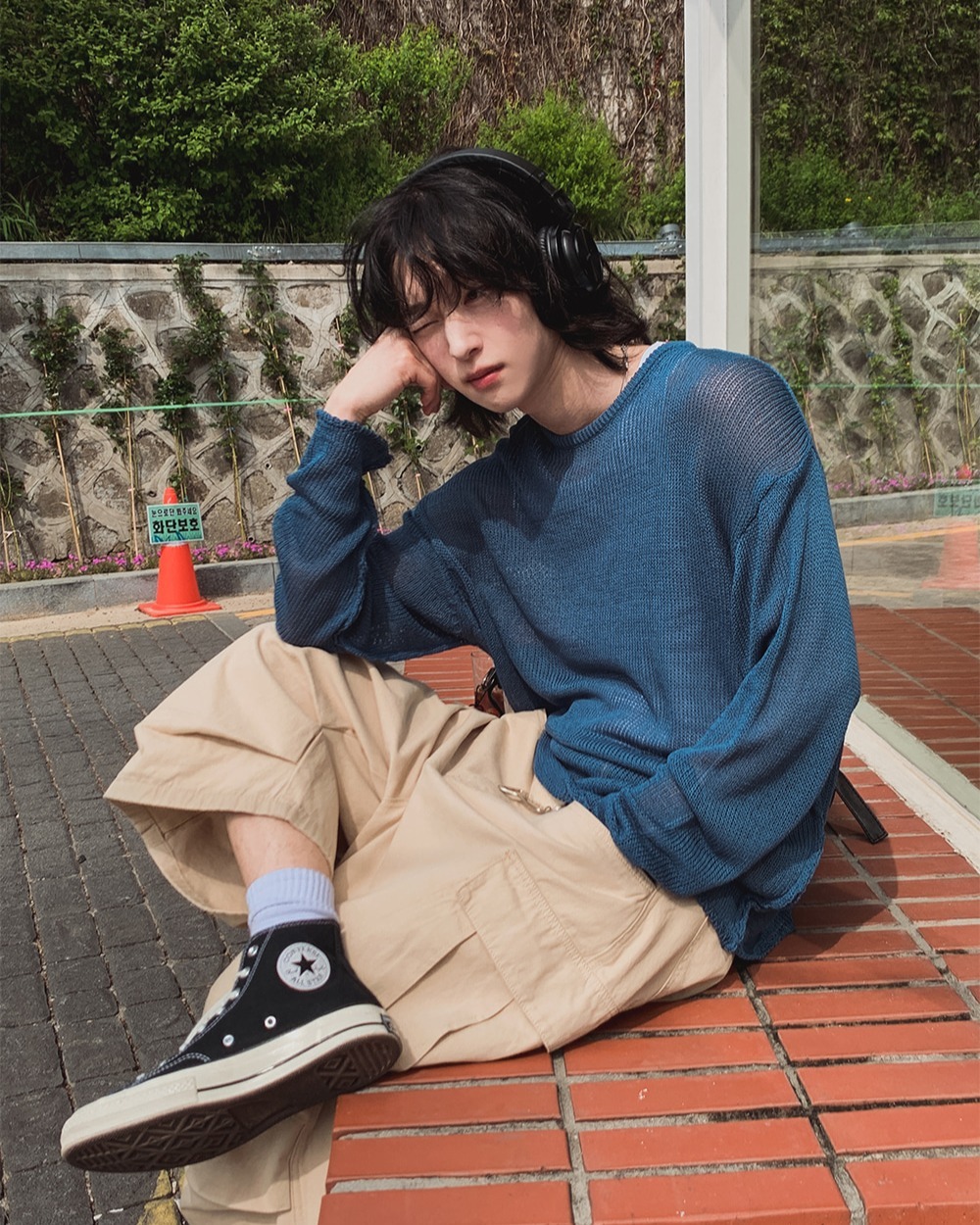 亞麻混紡針織衫