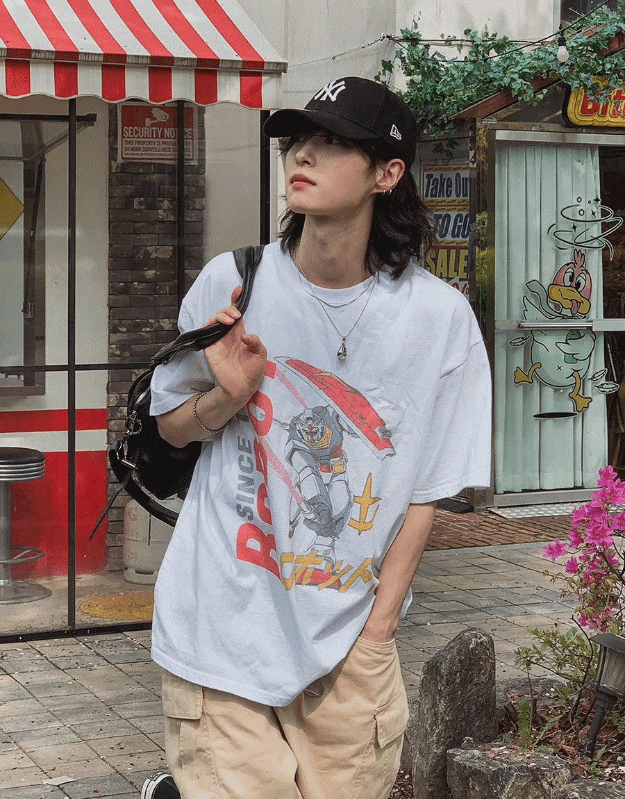 機器人水洗短袖T恤