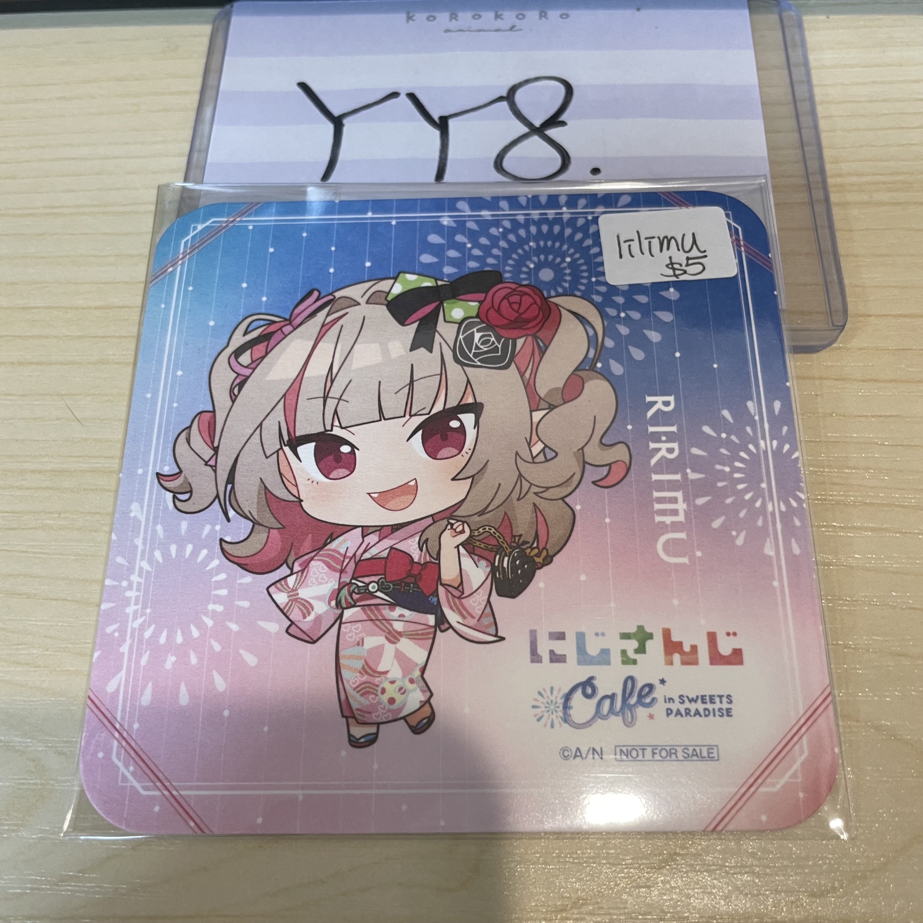 彩虹社 RIRIMU 杯墊 #YY8