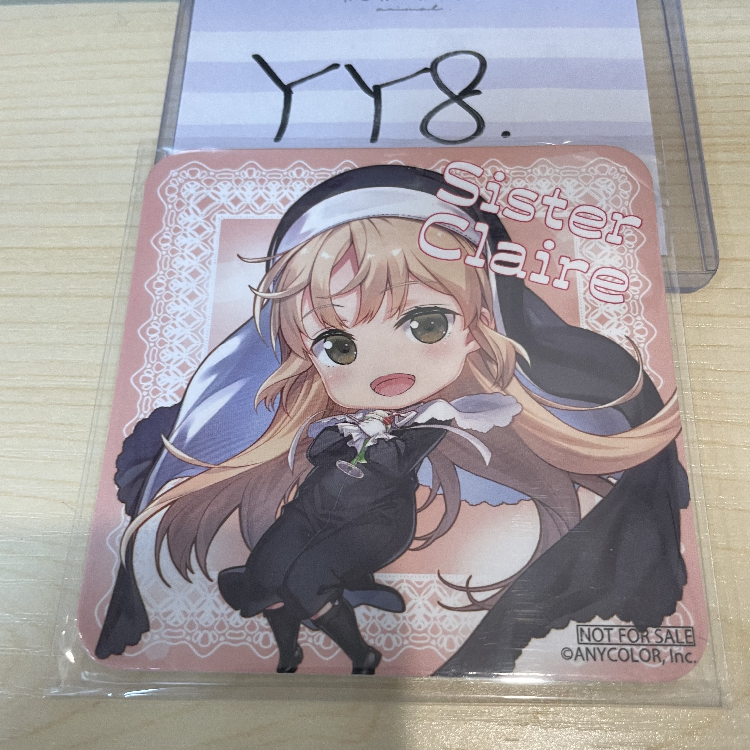 彩虹社 SISTER Claire 杯墊 #YY8