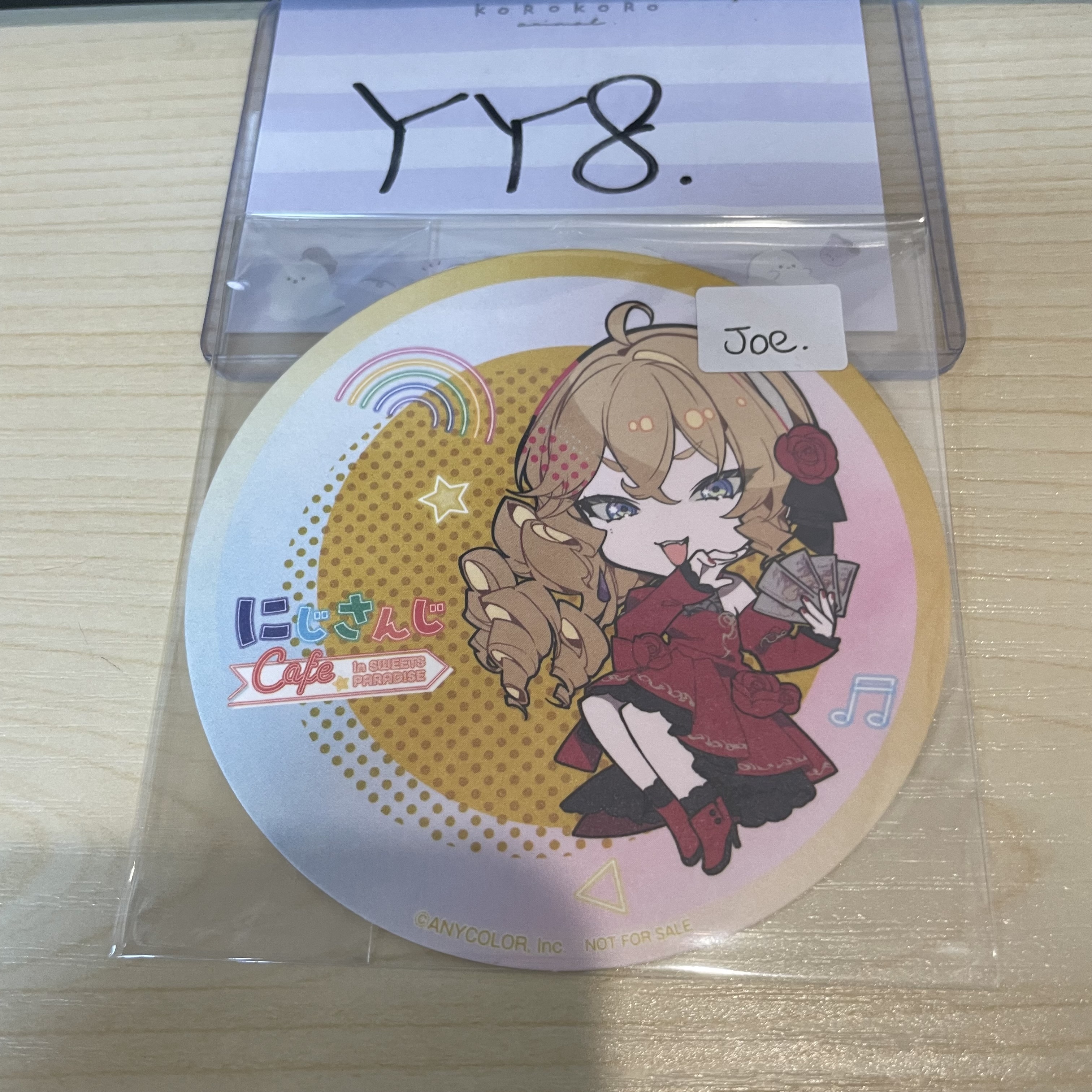彩虹社 JOE 杯墊 #YY8