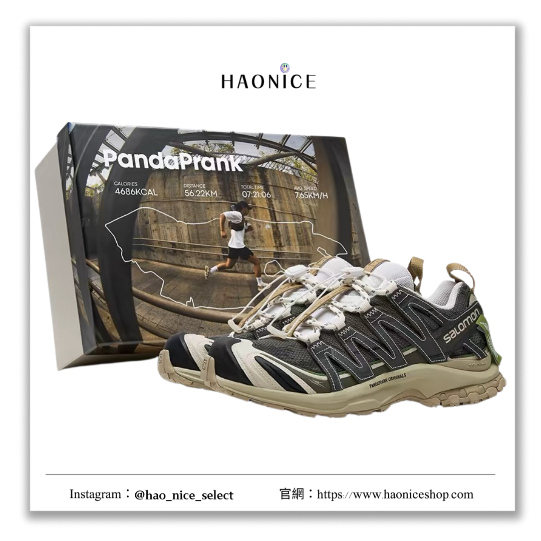 【HAO NICE】熊貓惡作劇系列 ❗️配合FAKEBUSTERS驗鞋 ❗️ SALOMON薩洛蒙 XA PRO 3D 街頭跑者系列 漫遊訂製 低筒休閒慢跑鞋🔥