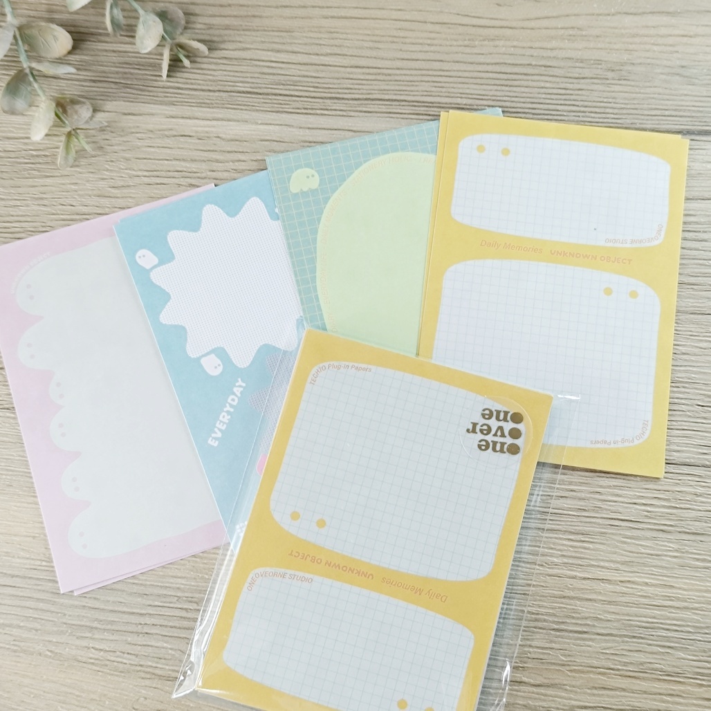 一分之一工作室．手帳擴充單張 形狀風格