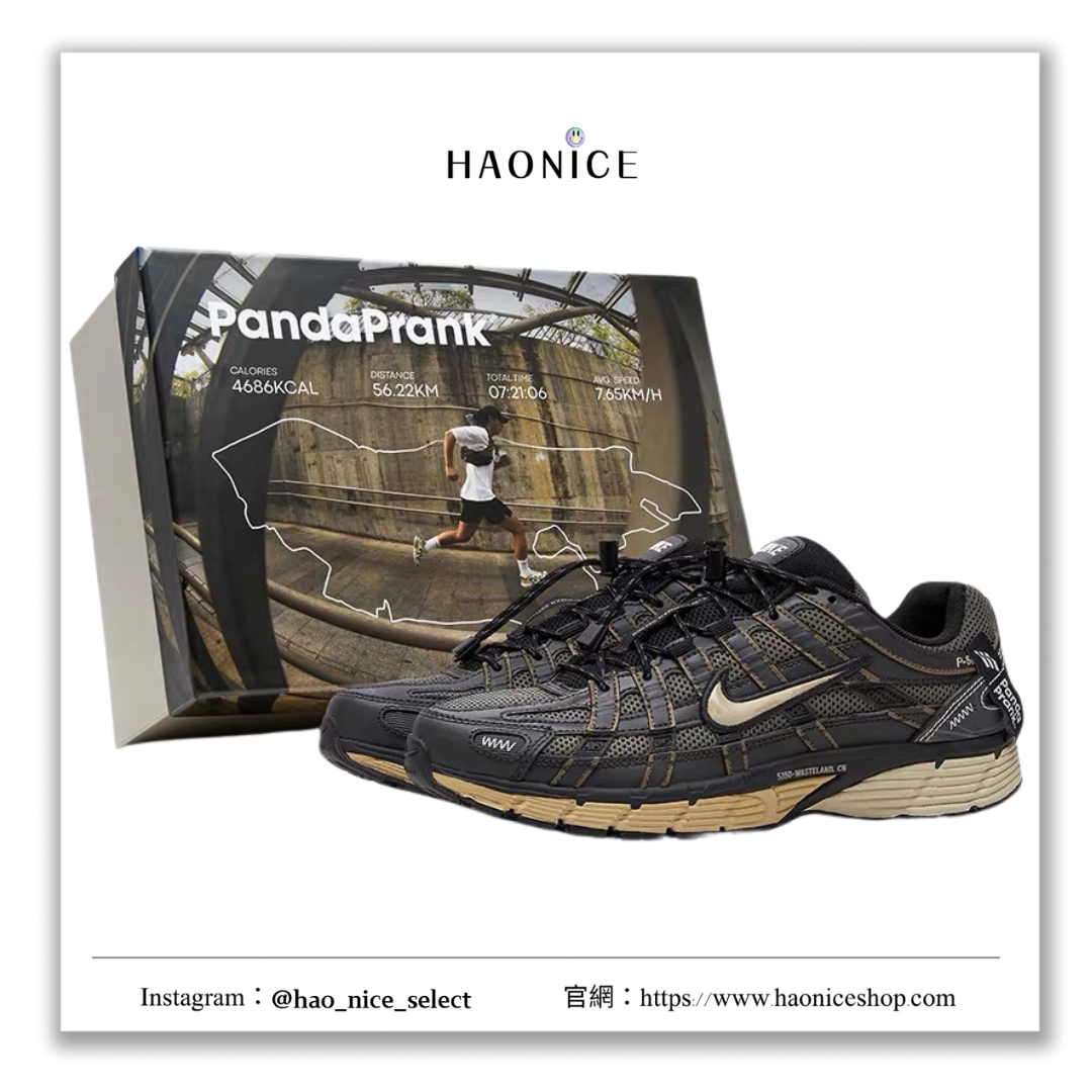 【HAO NICE】熊貓惡作劇系列 ❗️配合FAKEBUSTERS驗鞋 ❗️ Nike P-6000 街頭跑者系列 革躍訂製 低筒 潮流戶外休閒慢跑鞋🔥