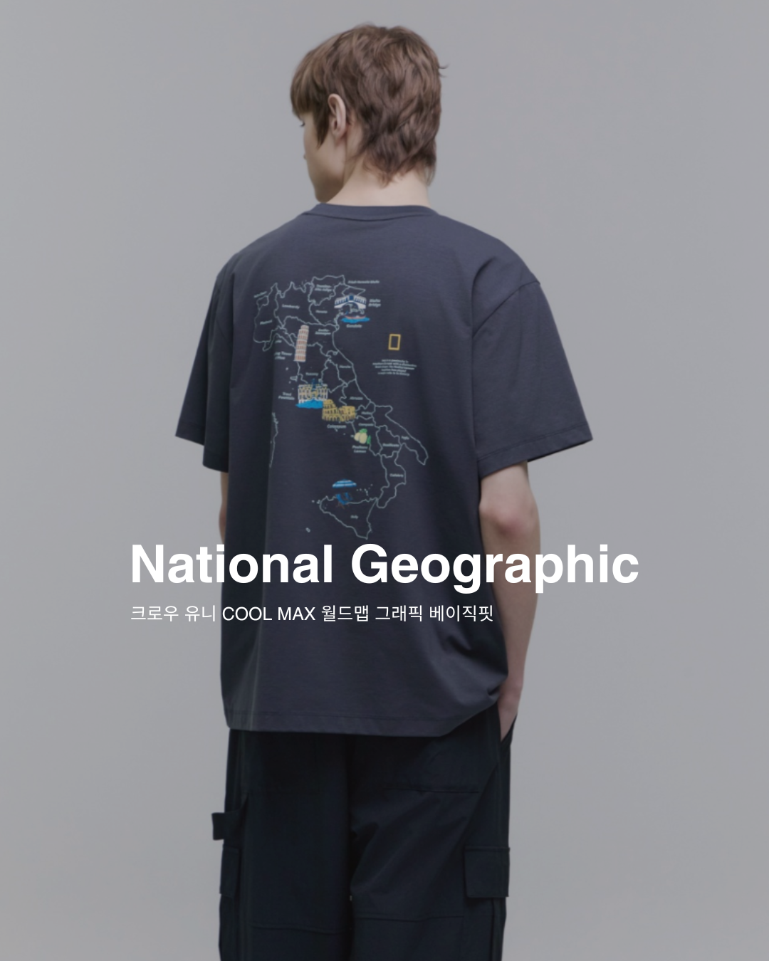 【NATIONAL GEOGRAPHIC】クロウ UNI COOL MAX T-SHIRT★男女共用 NATIONAL GEOGRAPHIC】クロウ UNI COOL MAX T-SHIRT☆男女共用