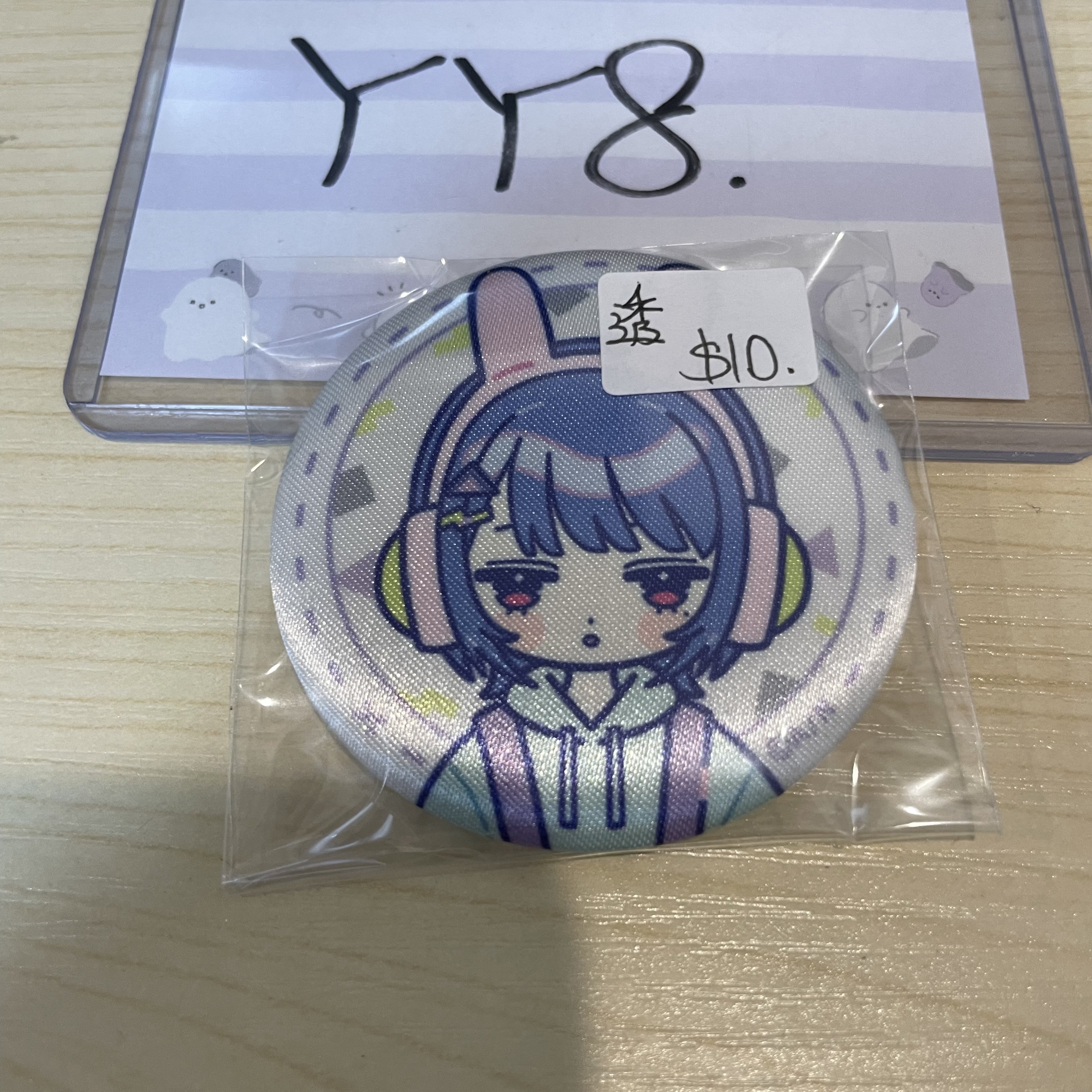 彩虹社 透 襟章 #YY8