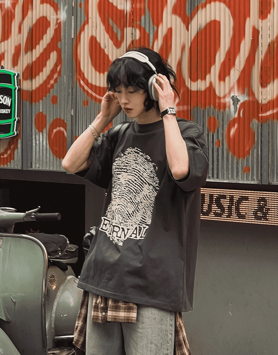 指紋永恆短袖T恤