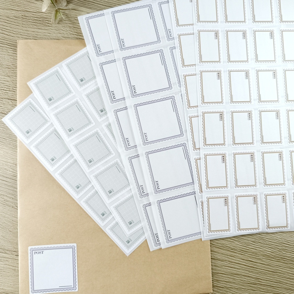 一分之一工作室．郵票 模造紙標籤貼 組合