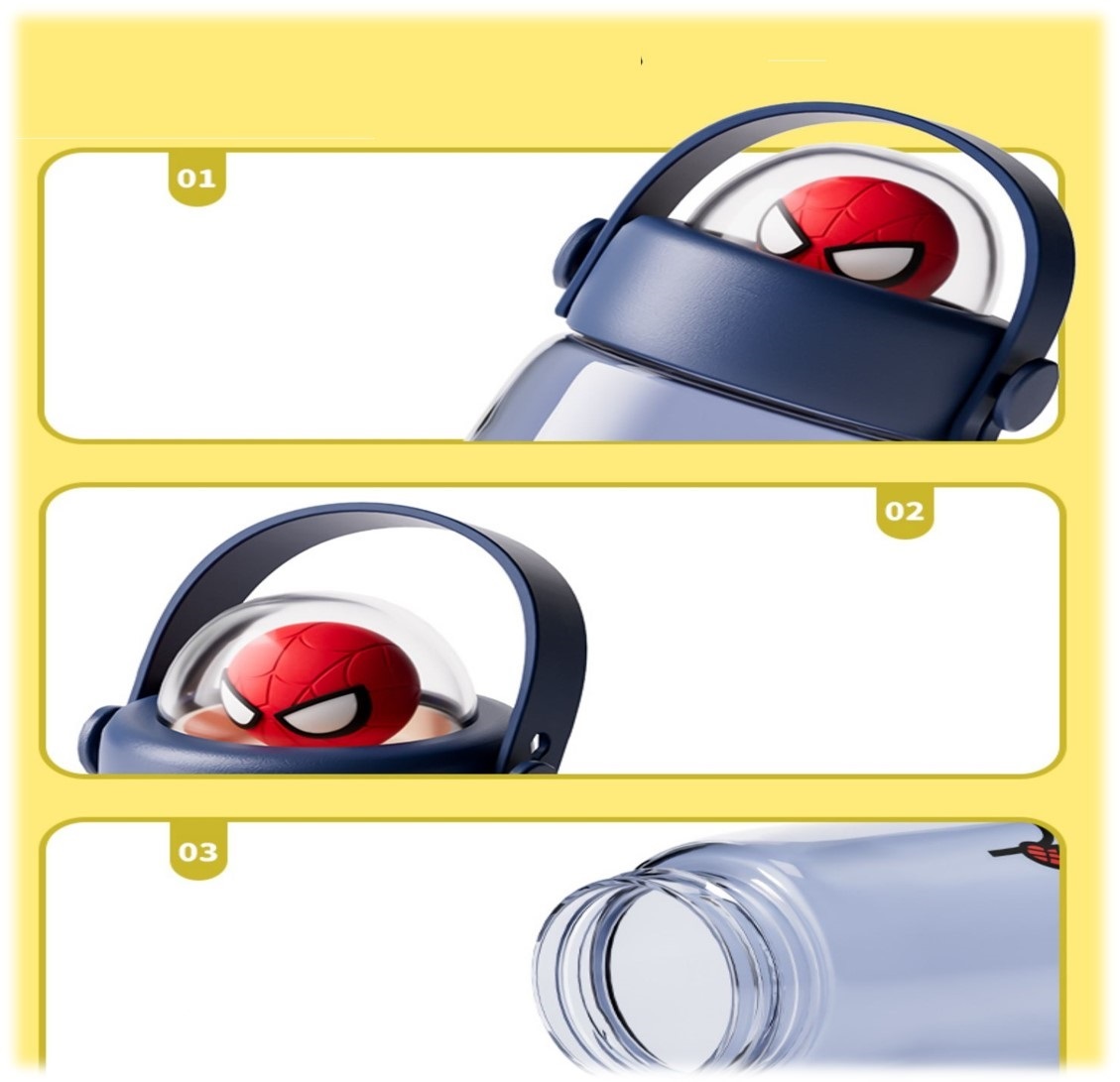 蜘蛛俠 - Marvel - 便攜式手挽水樽(600ml)