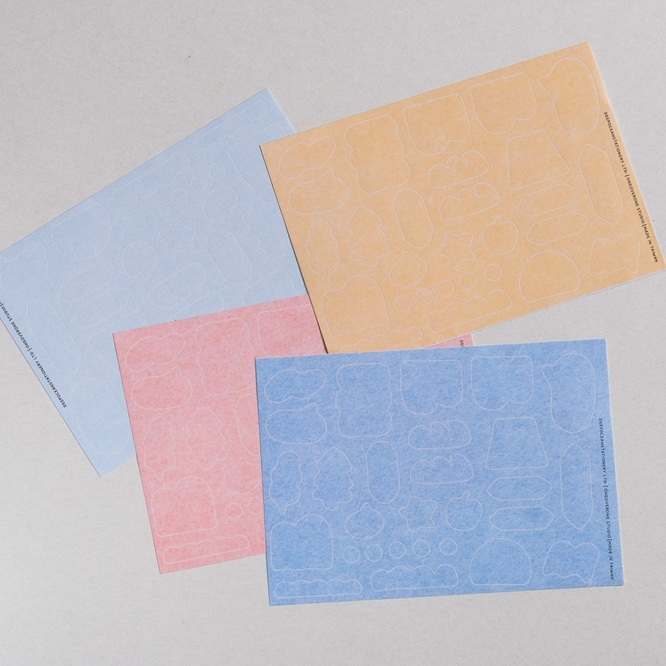 一分之一工作室．多形狀模造貼紙包03