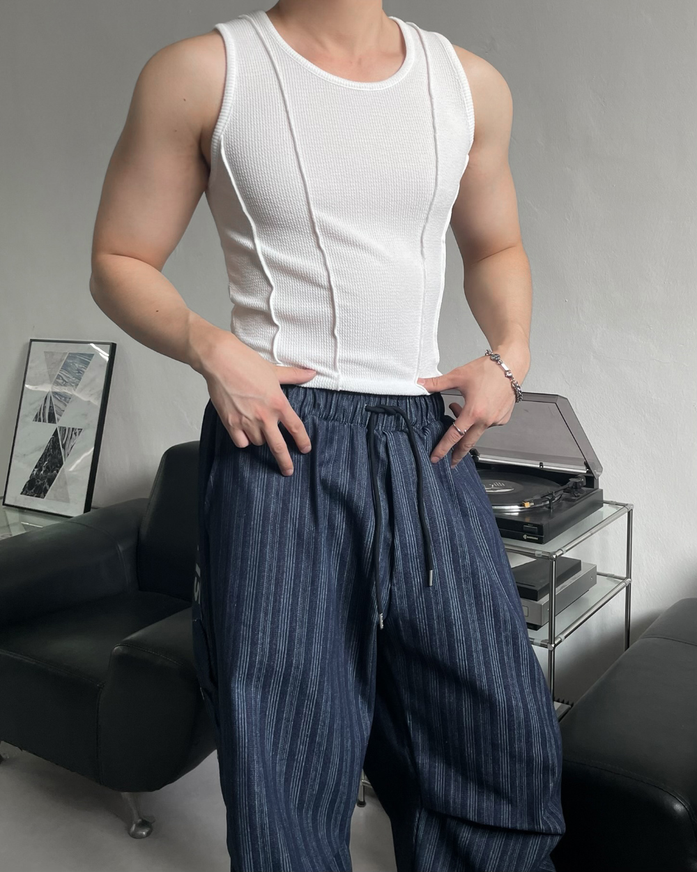 剪裁重點肌肉背心