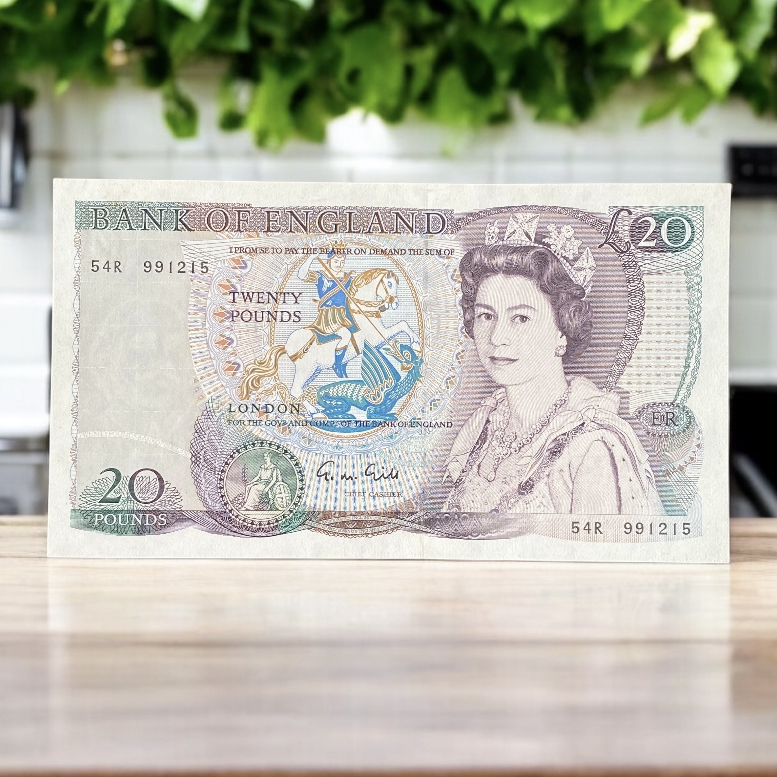 1988-1991 British 20 Pounds (AU-UNC Condition) 54R 991215