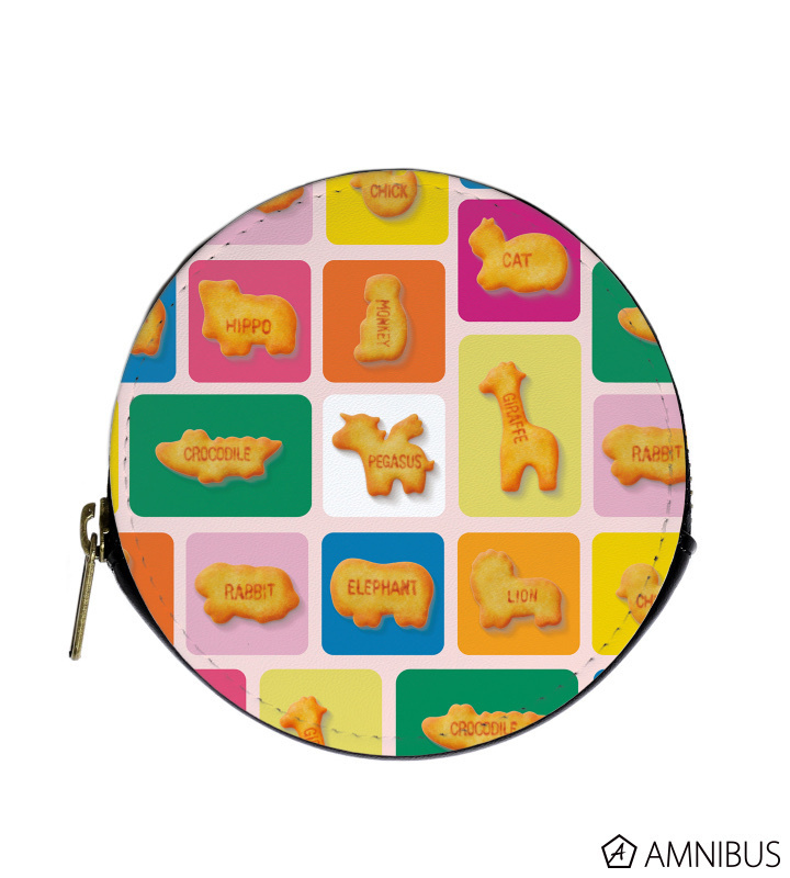 AB84175 預訂 2025/9月 たべっ子どうぶつ THE MOVIE ビスケット柄 ラウンドコインケース