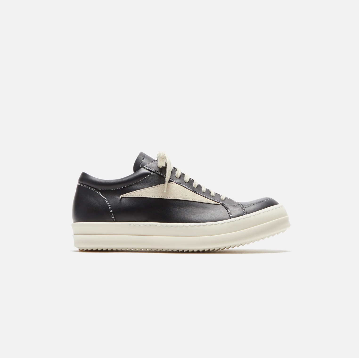 [現貨] RICK OWENS HOLLYWOOD VINTAGE SNEAKER | BLACK MILK
