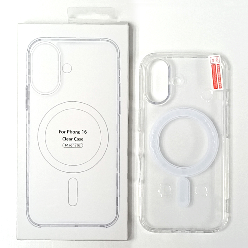 TSK JAPAN - MagSafe magnetic transparent TPU soft shell iPhone 16 anti-fall mobile phone protective case P3978