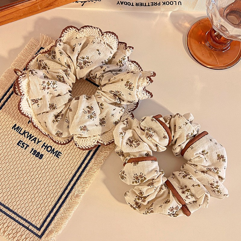 [3 FOR RM10] Mori Style Floral Lace Scrunchie