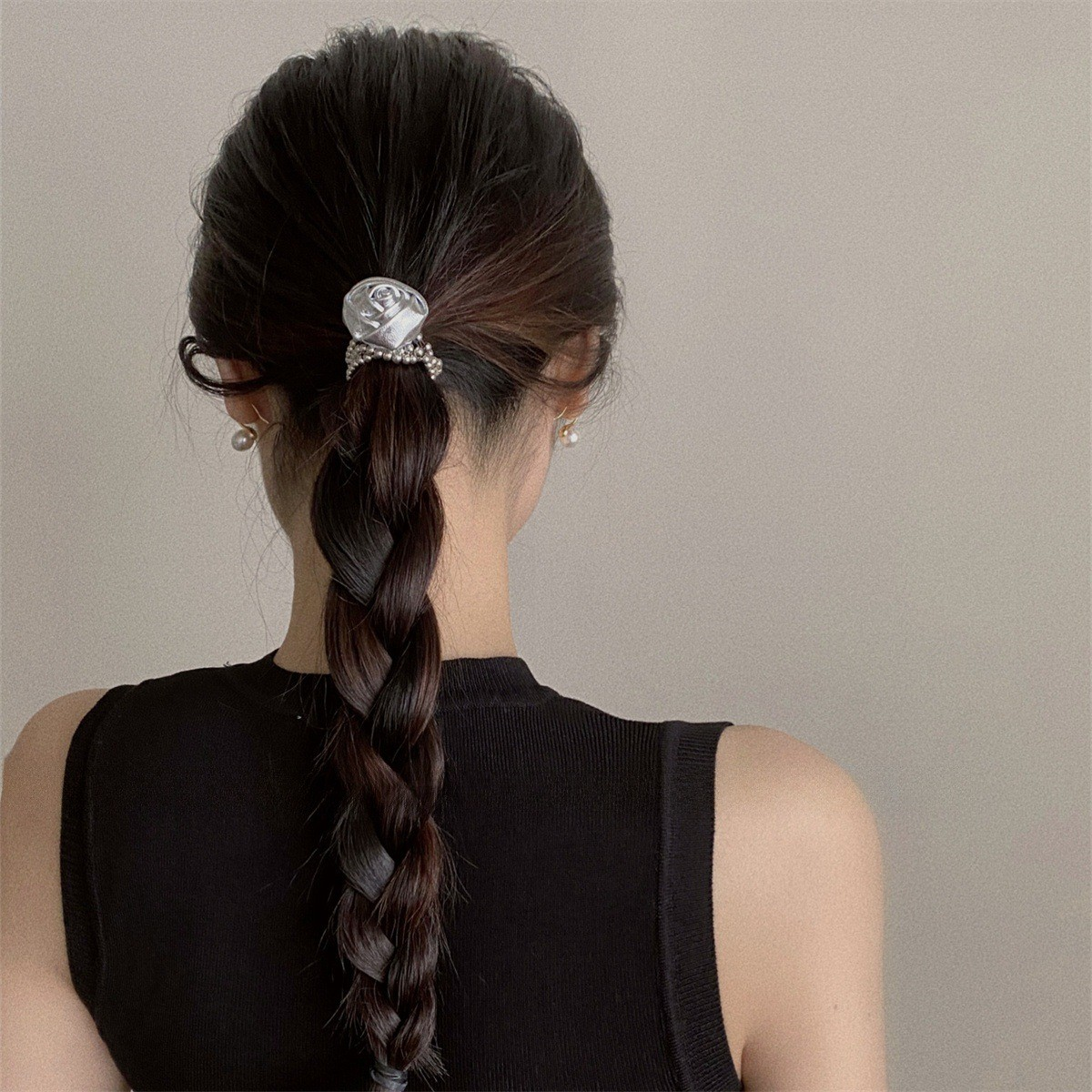 [4 FOR RM10] Luxe 3D Rose Elastic Hair Tie