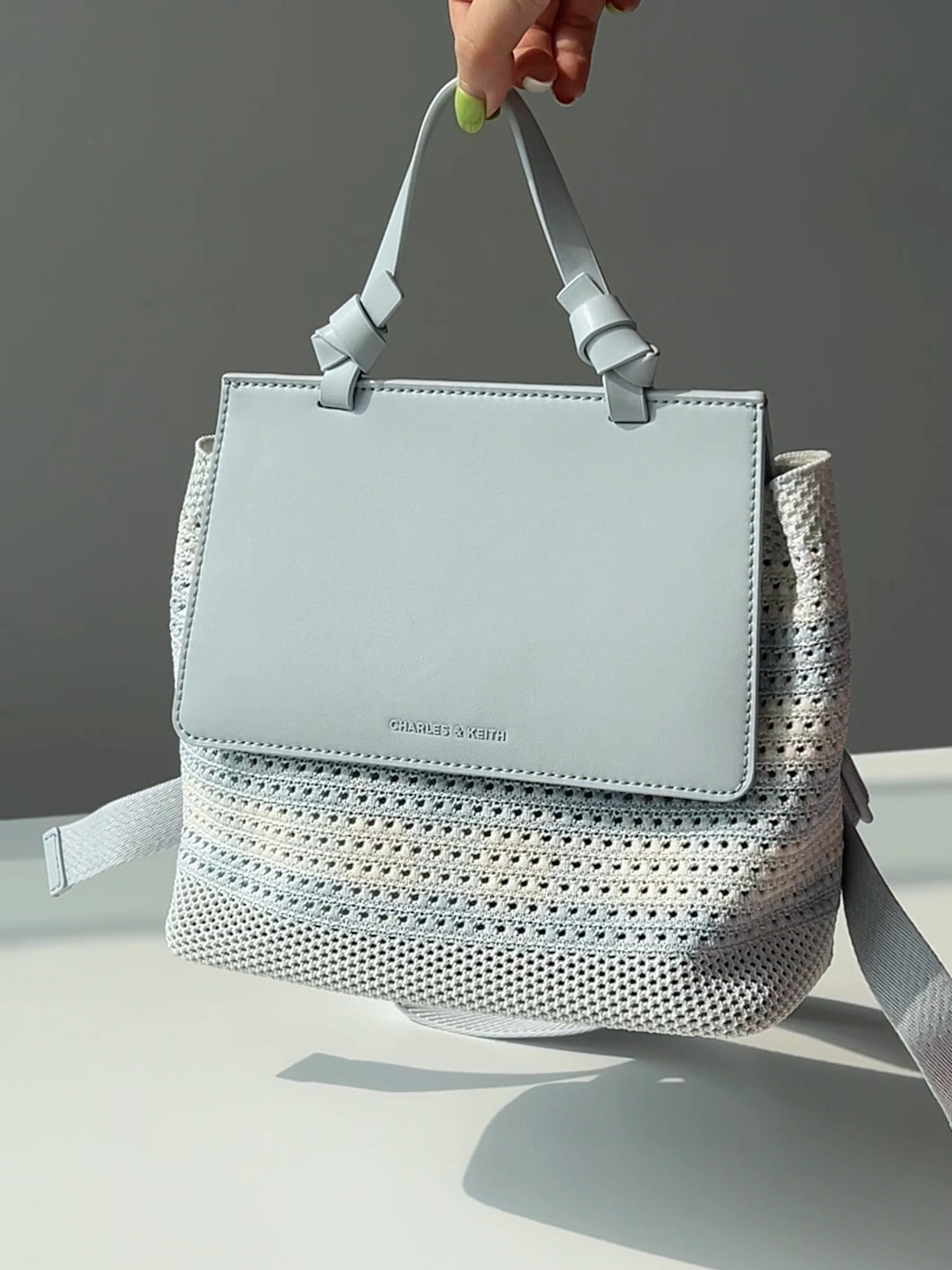 Charles & Keith Ida 兒童針織後背包 小CK 雙肩包 手提 / 預購