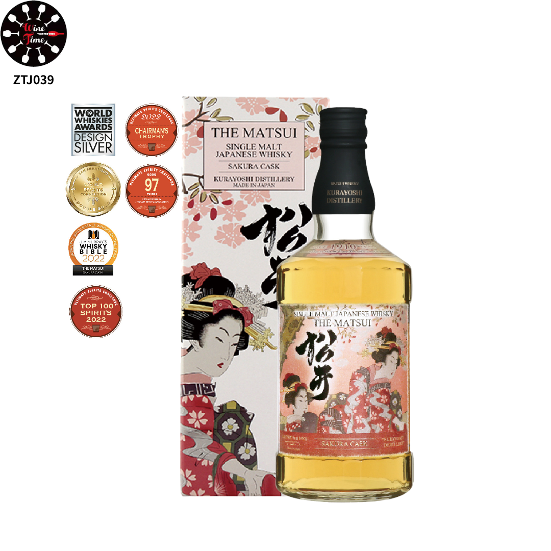 松井櫻花桶單一麥芽威士忌 (粉紅盒)
