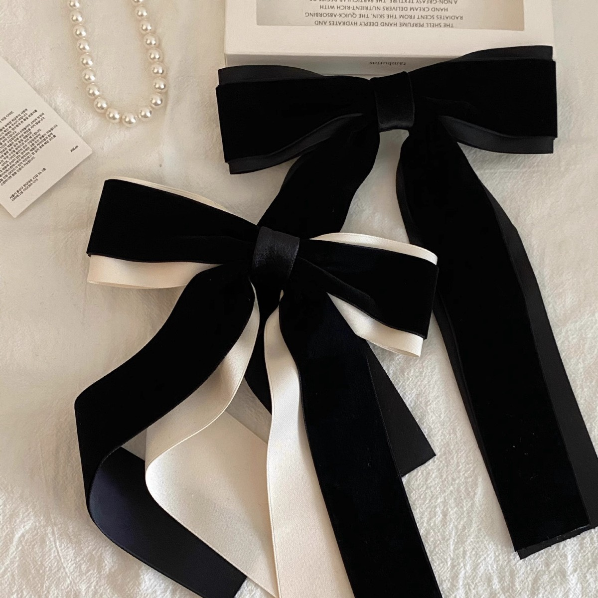 [2 FOR RM10] French Style Velvet Ribbon Bow