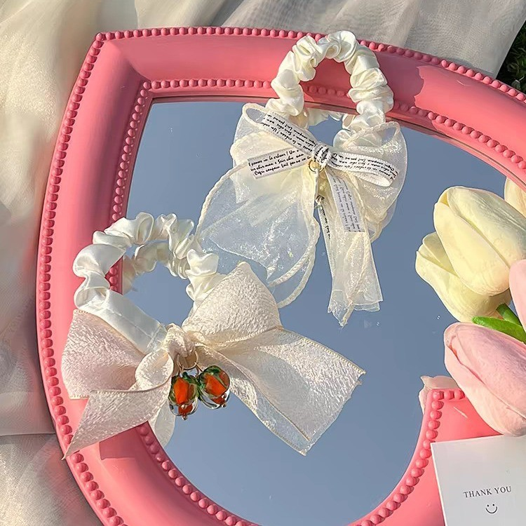 [3 FOR RM10] Japanese Style Cherry & Orange Bow Hair Tie