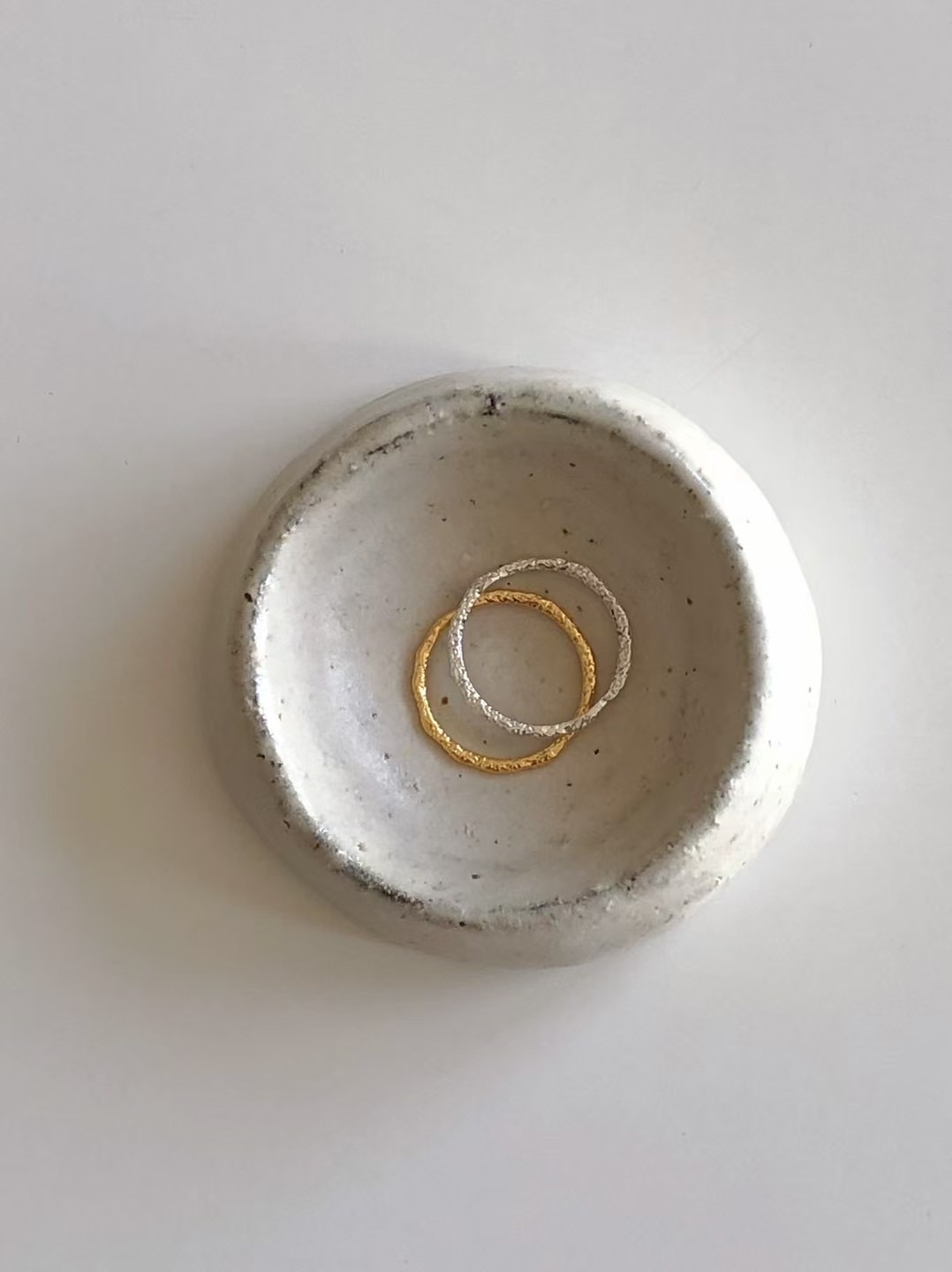 S925 silver texture ring